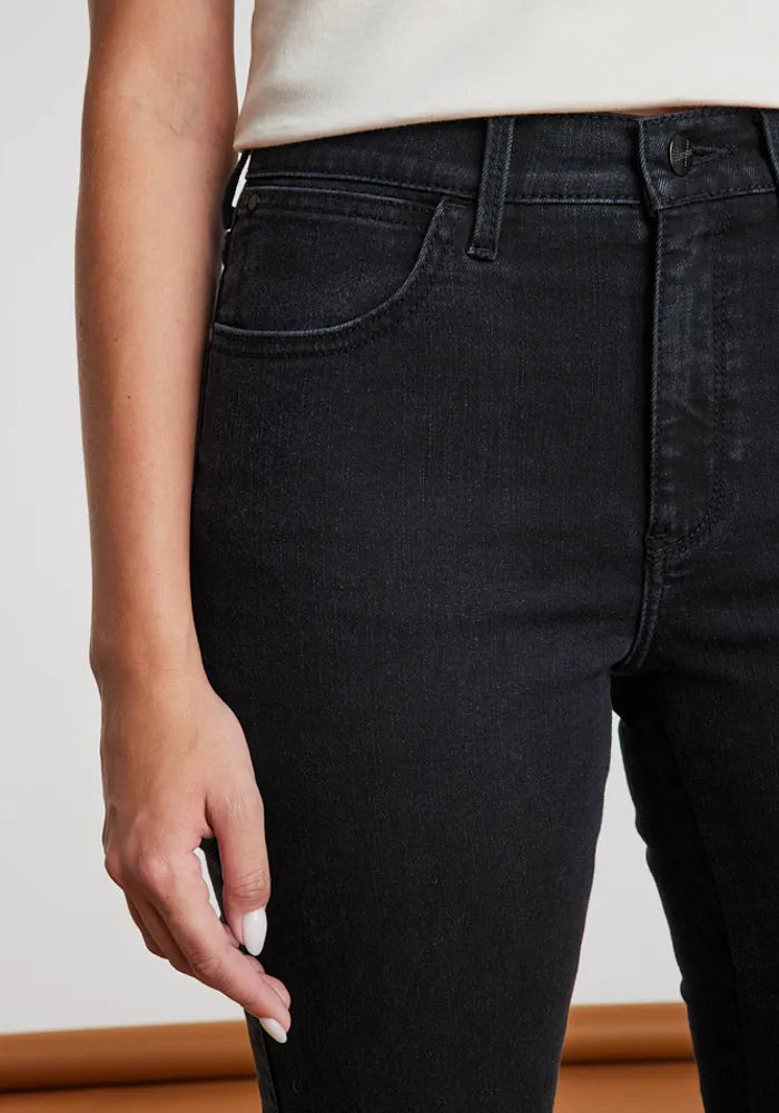 Jeans Mujer Tiro Alto Skinny Black Wash
