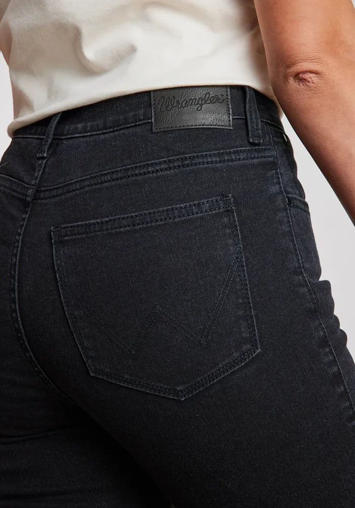 Jeans Mujer Tiro Alto Skinny Black Wash