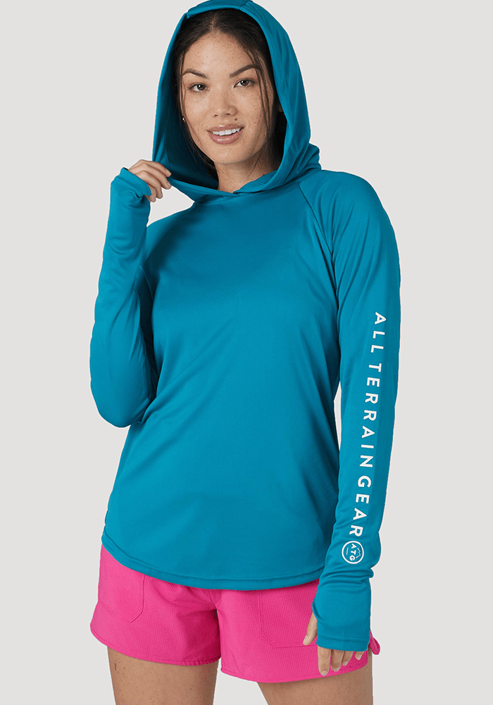 Polera Mujer All Terrain Gear Hooded Sun Exotic Plume