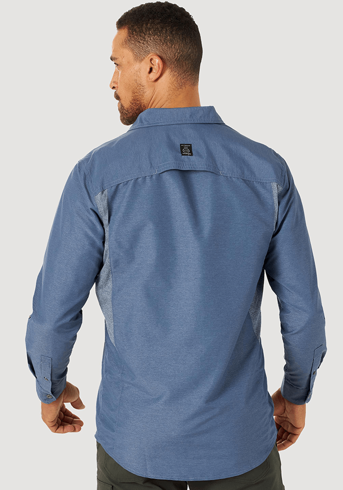 Camisa Hombre All Terrain Gear Mixed Materials Vintage Indigo