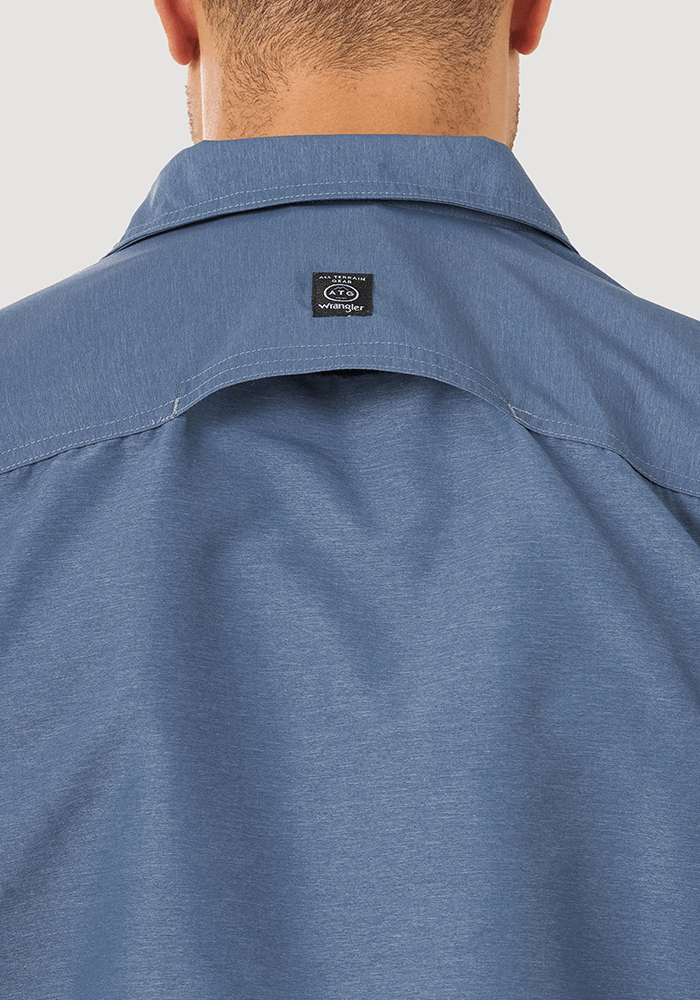 Camisa Hombre All Terrain Gear Mixed Materials Vintage Indigo