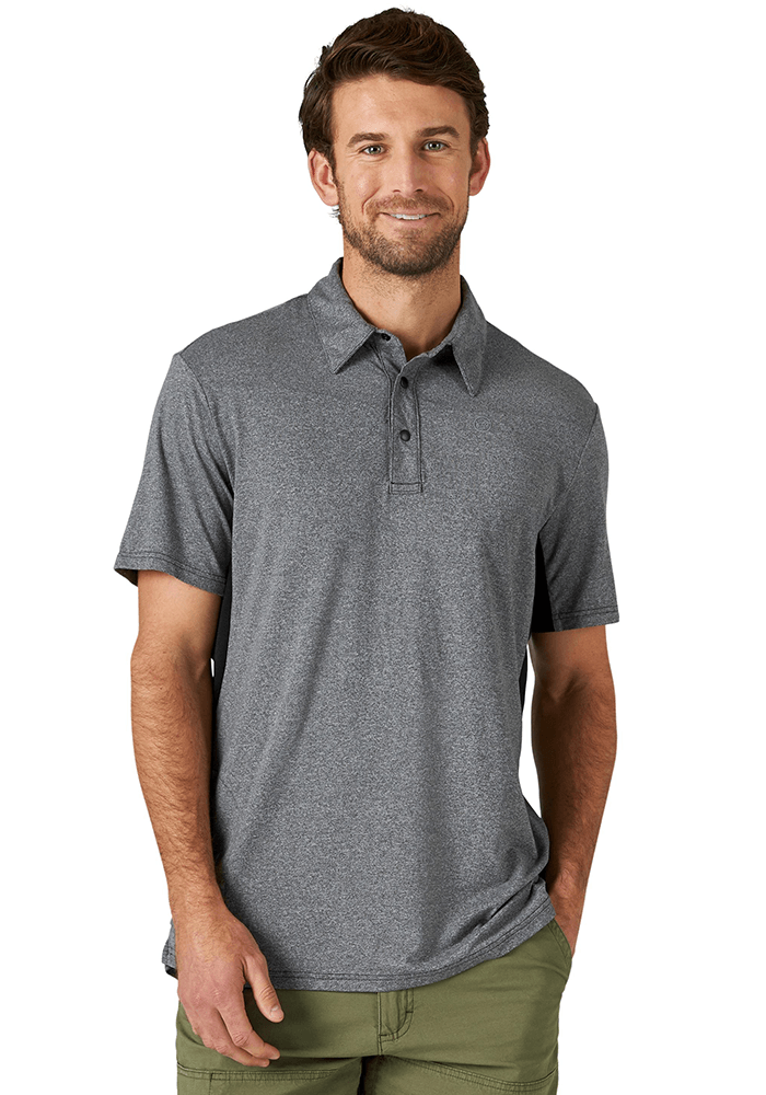 Polera Hombre All Terrain Gear Polo Black Heather