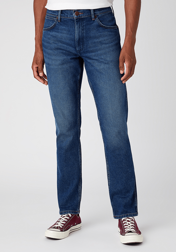Jeans Hombre Greensboro Slim Straight Fit Blue Arcade