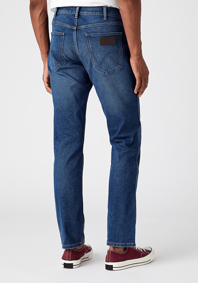 Jeans Hombre Greensboro Slim Straight Fit Blue Arcade