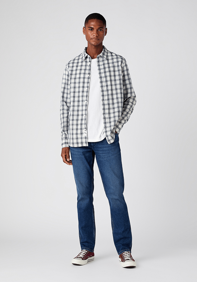 Jeans Hombre Greensboro Slim Straight Fit Blue Arcade