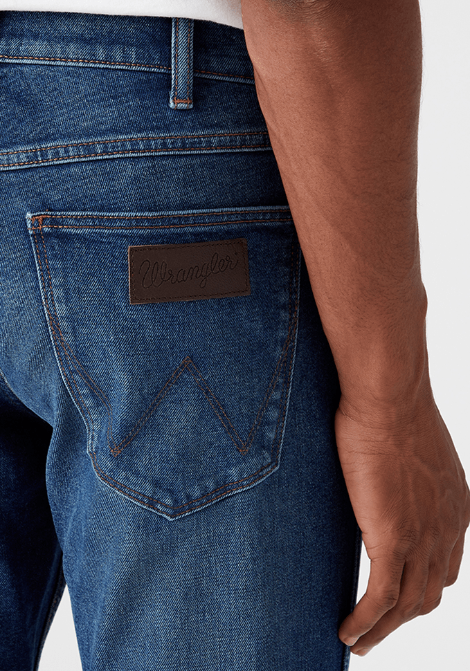 Jeans Hombre Greensboro Slim Straight Fit Blue Arcade