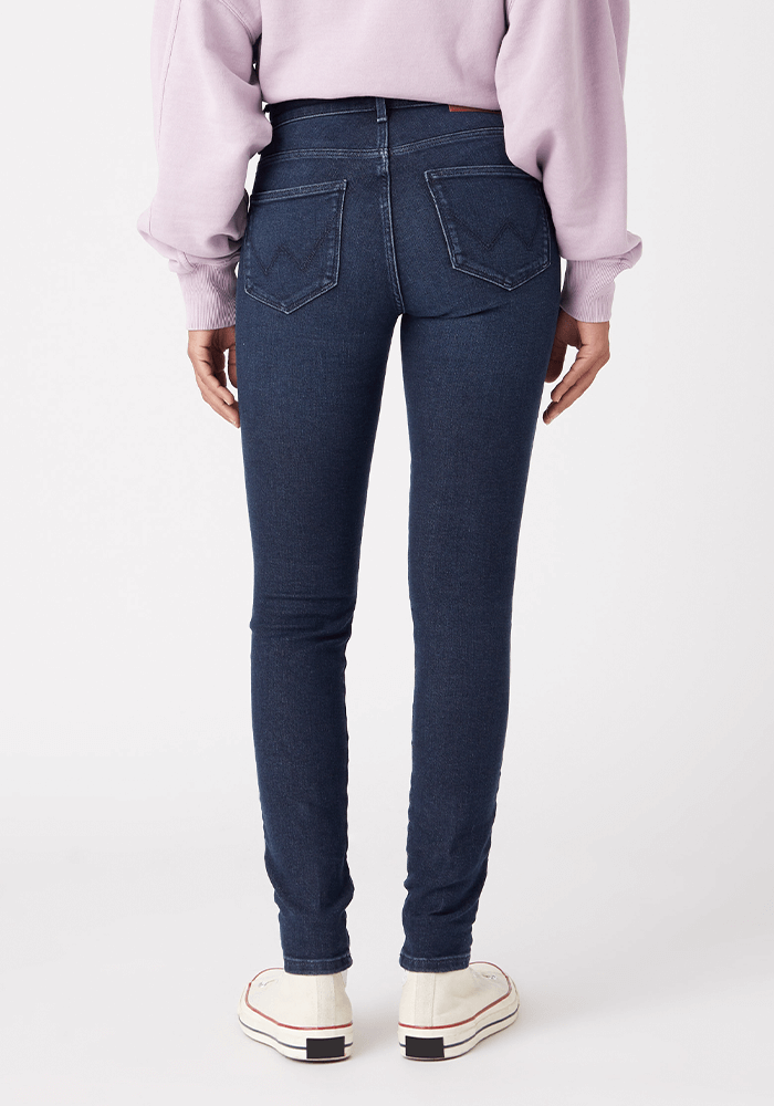 Jeans Mujer Tiro Alto Skinny High Fit Ink Spill