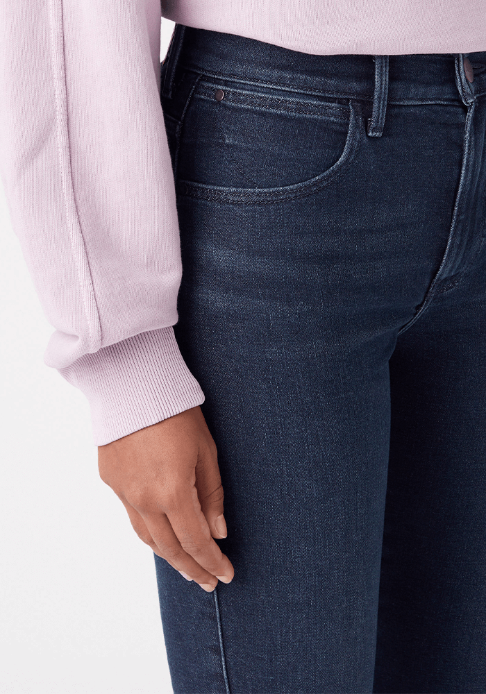 Jeans Mujer Tiro Alto Skinny High Fit Ink Spill