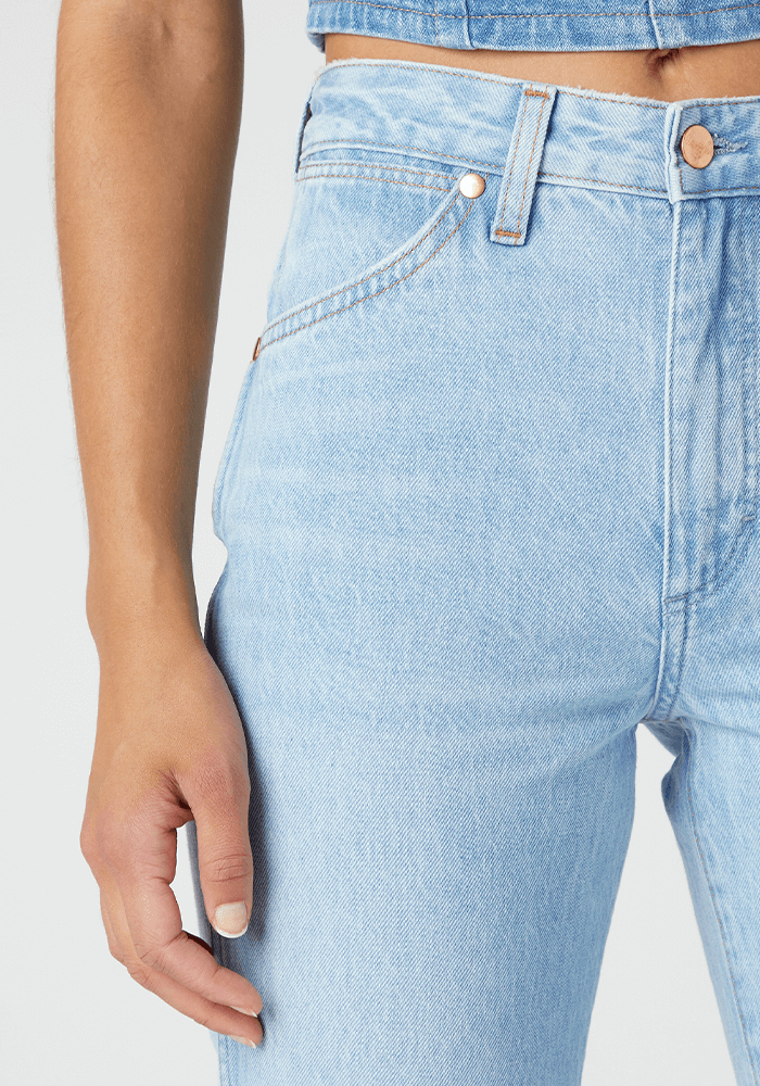 Jeans Mujer Tiro Alto Wild West Straight Fit Bad Intentions