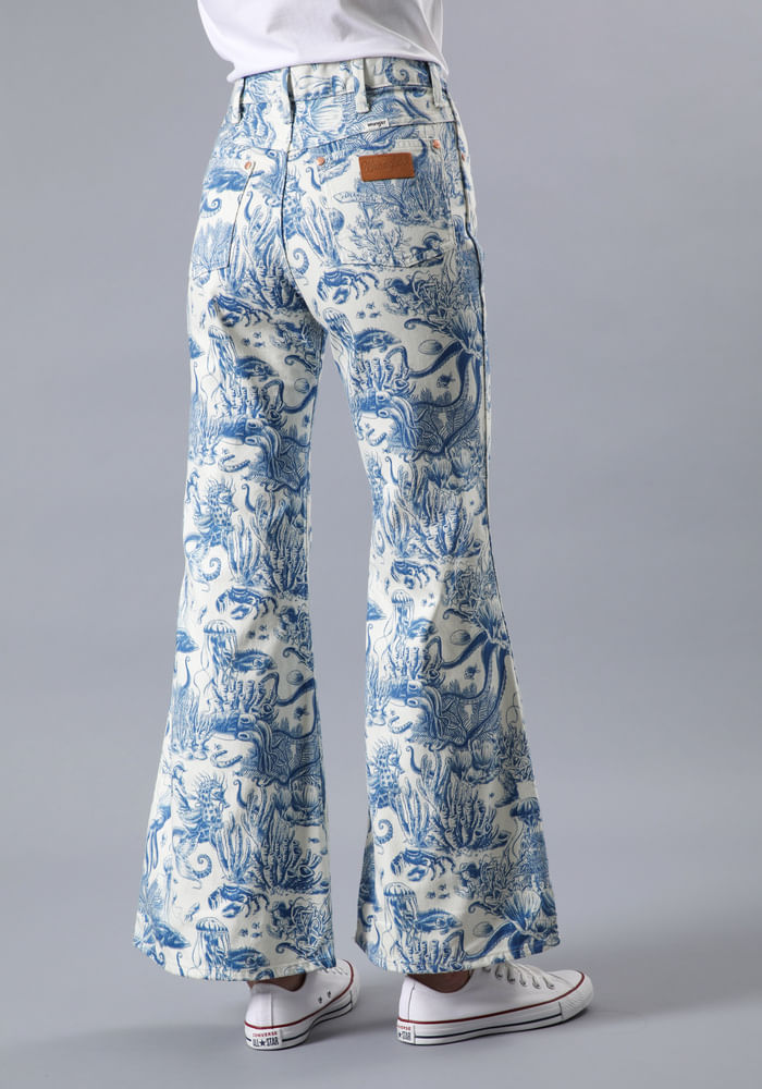 Jeans Mujer Tiro Alto Wanderer Flare Fit Sailing Seven Seas