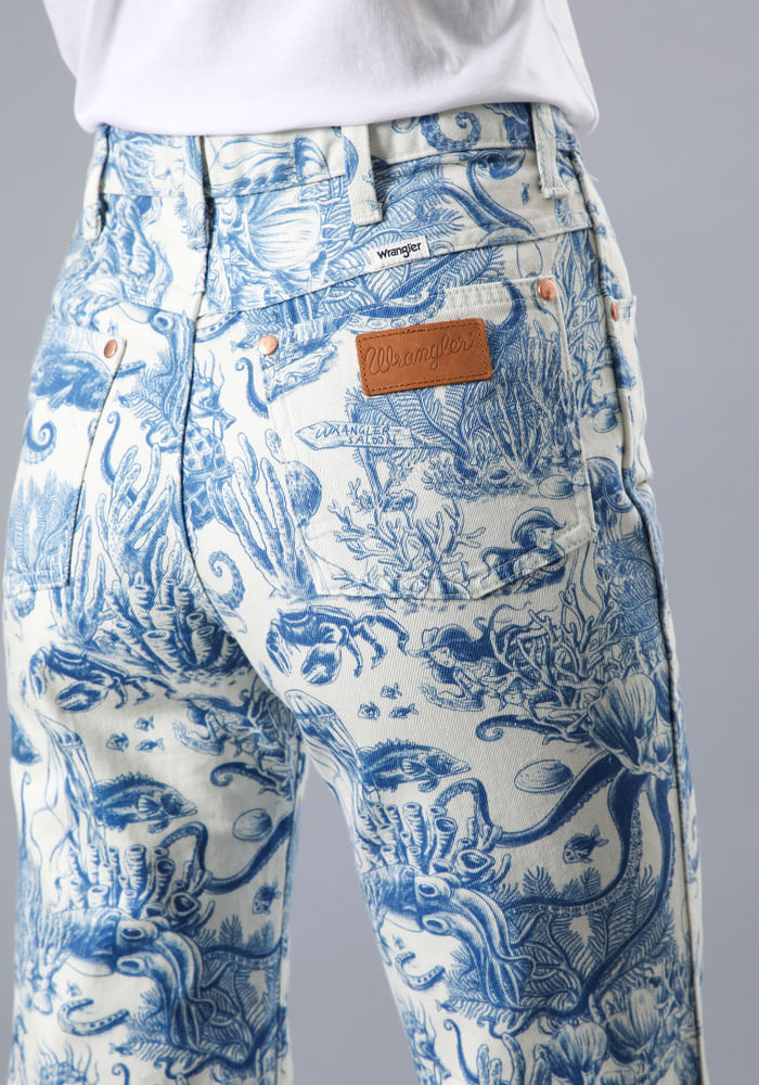Jeans Mujer Tiro Alto Wanderer Flare Fit Sailing Seven Seas