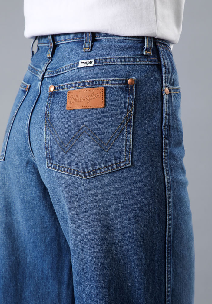 Jeans Mujer Tiro Alto World Wide Flare Fit Pre Loved