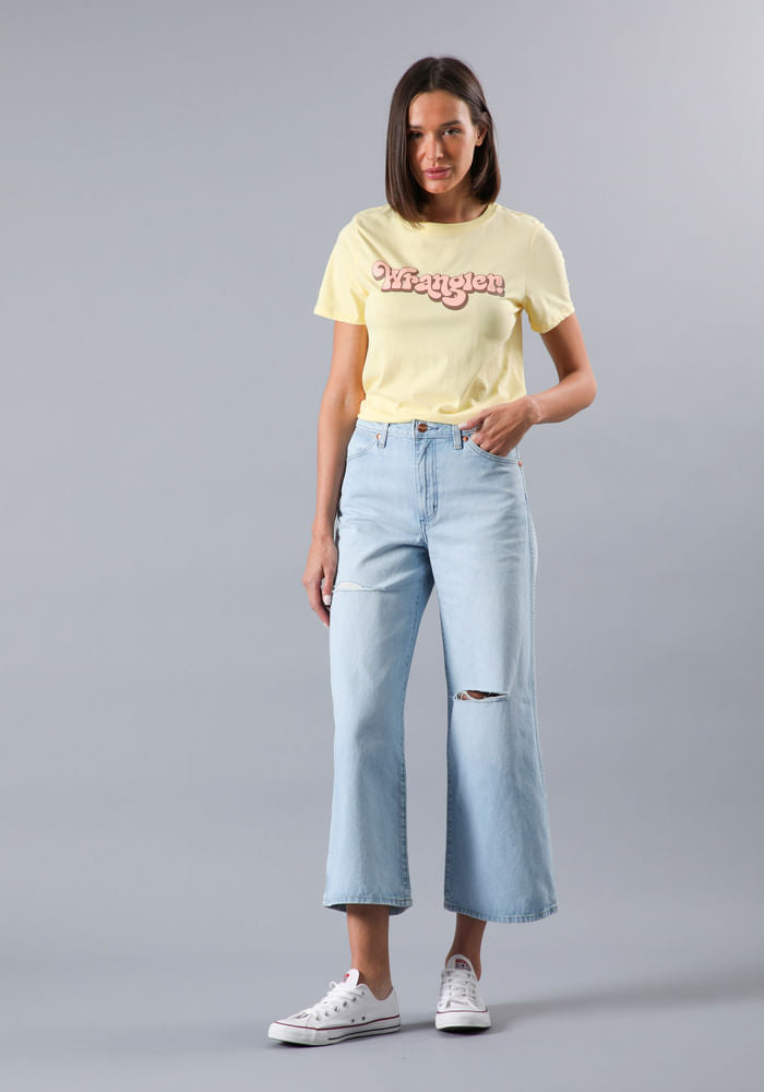 Jeans Mujer Tiro Alto World Wide Flare Fit Most Loved