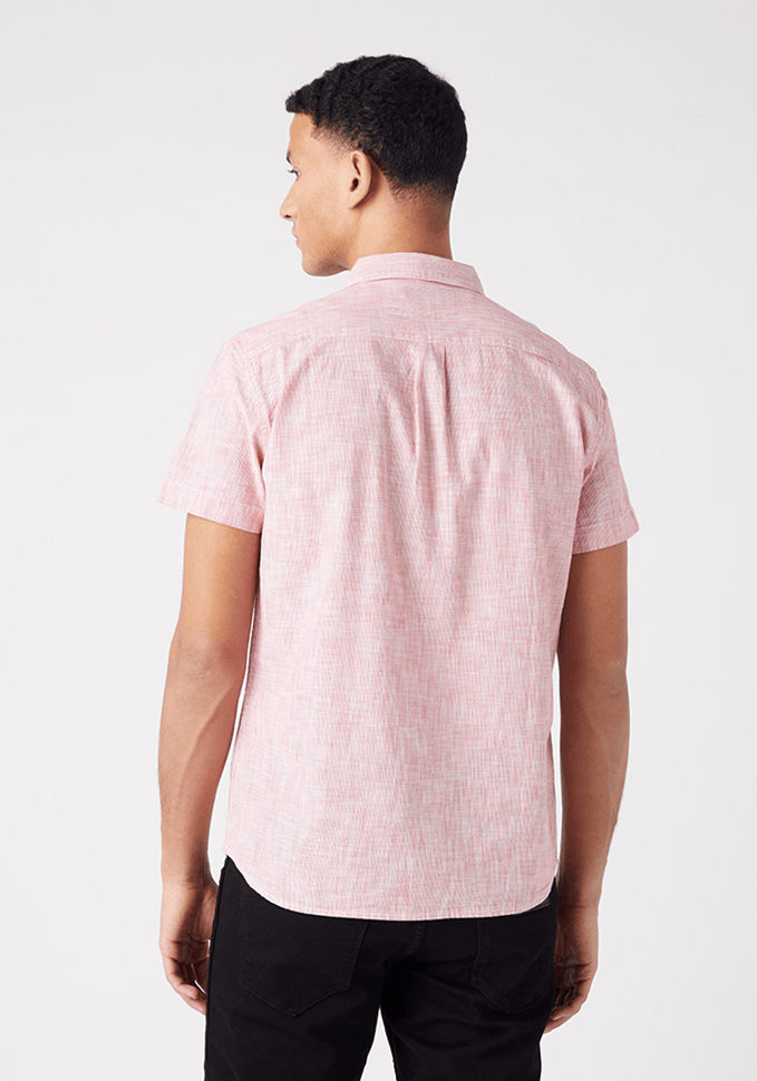Camisa Hombre Manga Corta 1 Pocket Shirt Flame Red