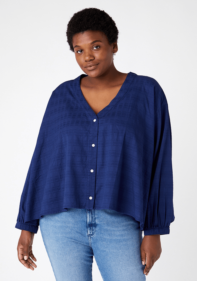 Camisa Cottage Medieval Blue