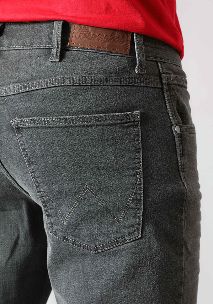 Jeans Hombre Greensboro Slim Straight Fit Black Grey