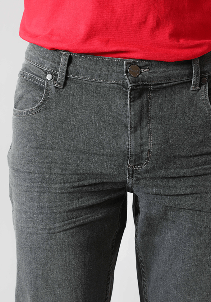 Jeans Hombre Greensboro Slim Straight Fit Black Grey