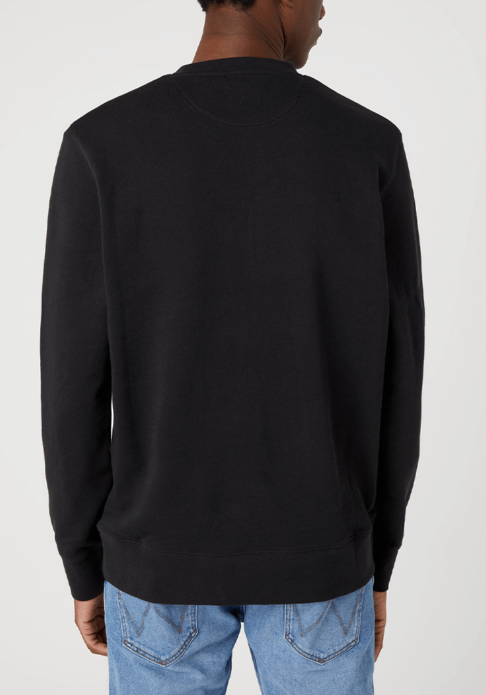 Polerón Graphic Crew Sweat Faded Black