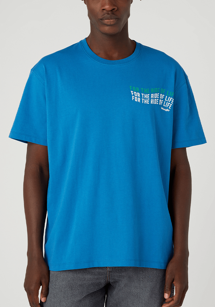 Polera Hombre Slogan Sign Off Tee Deep Water