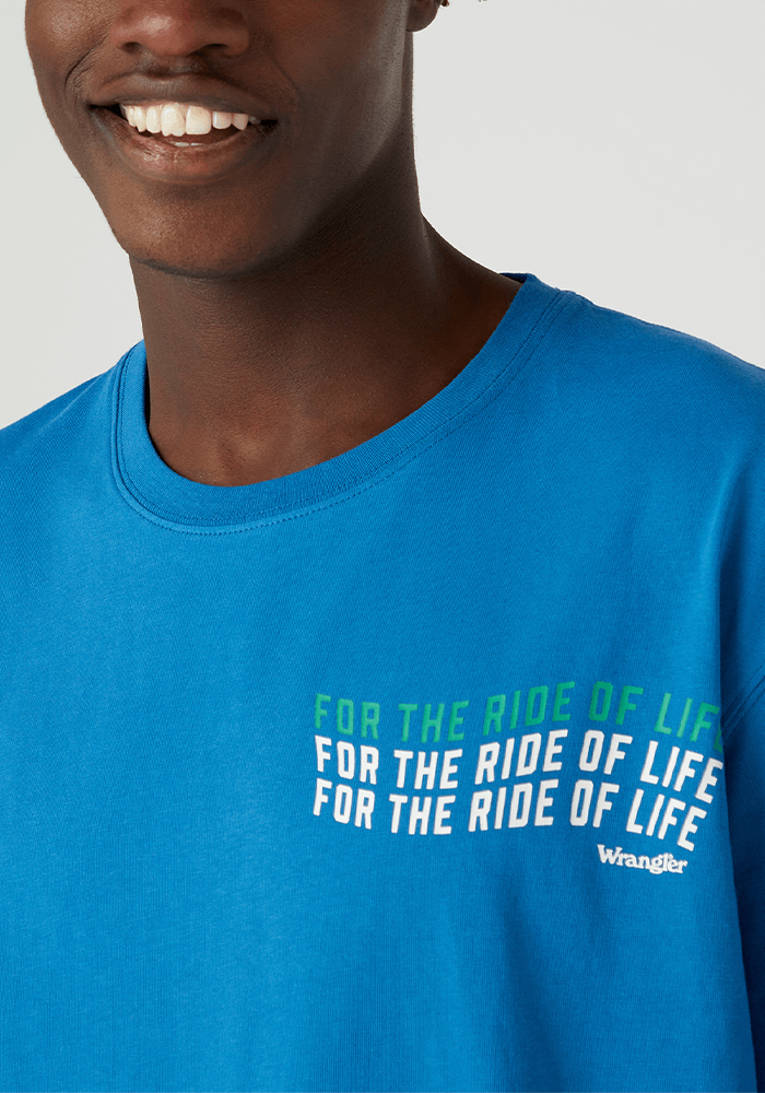 Polera Hombre Slogan Sign Off Tee Deep Water