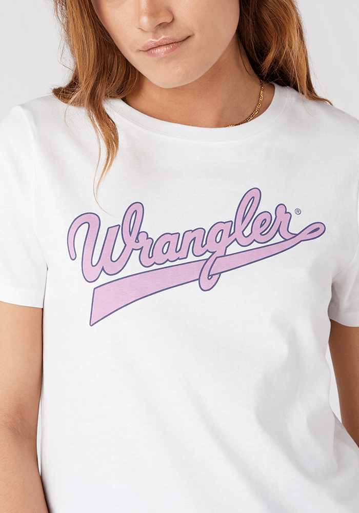 Polera Mujer Regular Logo Underlined Tee True White