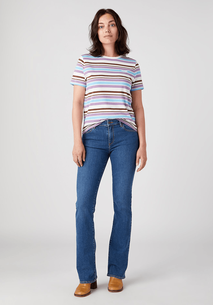 Polera Stripe Orchid Mist
