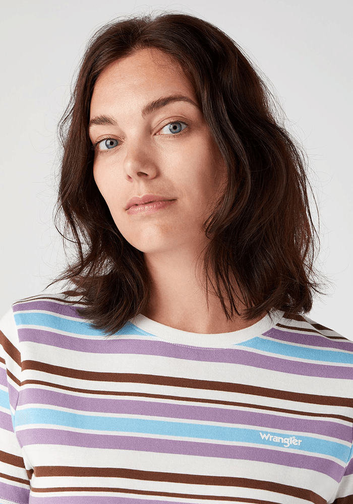 Polera Stripe Orchid Mist