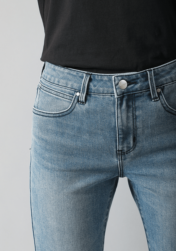 Jeans Mujer Bootcut Fit We Care Gold Star