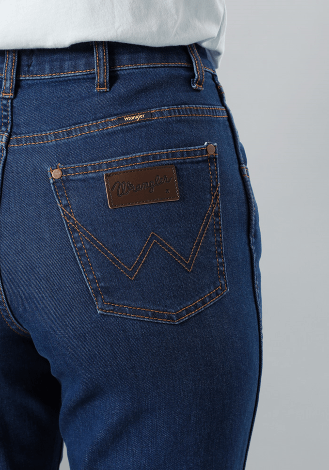 Jeans Mujer Tiro Alto Mom Fit We Care Static Dark