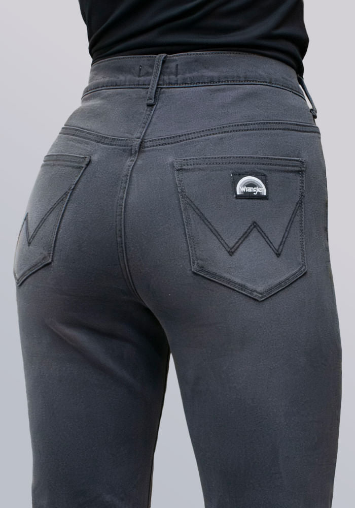 Jeans Tiro Alto Flare Fit Black Soft Smoke