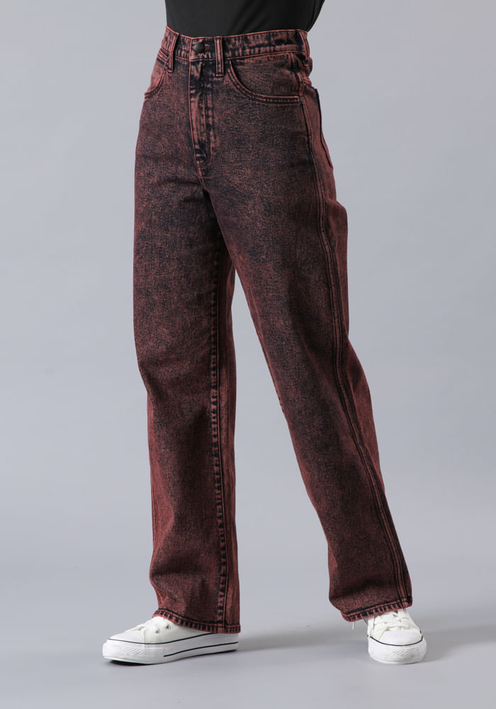 Jeans Mujer Tiro Alto Mom Relaxed Dirty Dhalia