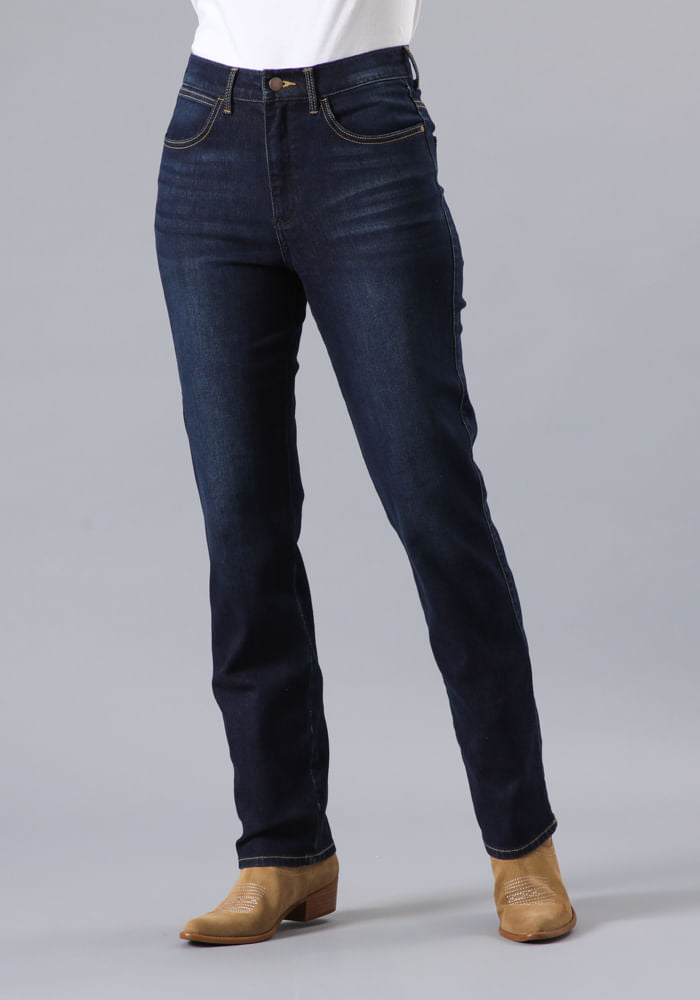 Jeans Mujer Straight Mid Rise