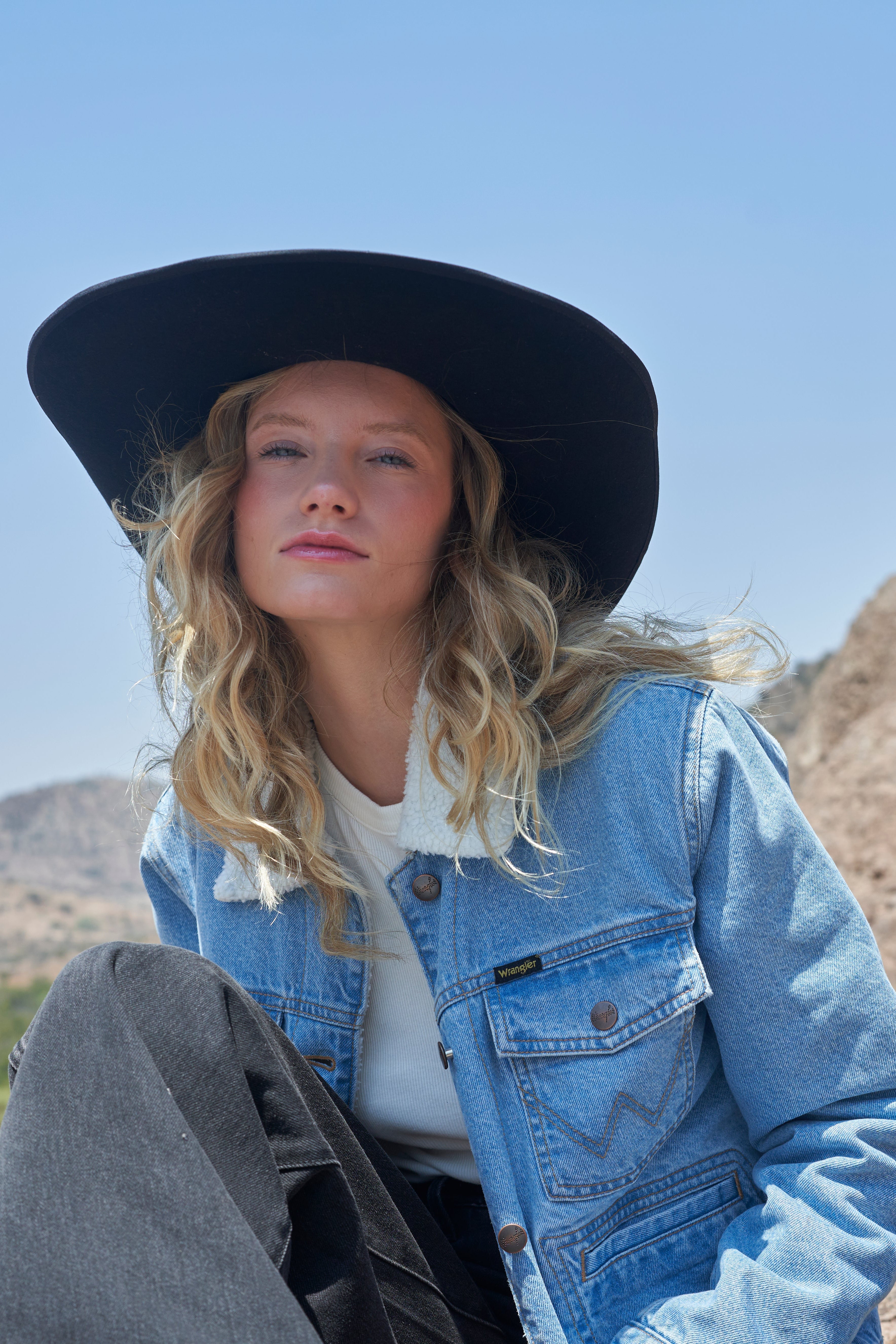 Chaqueta Mujer Heritage Sherpa Azul