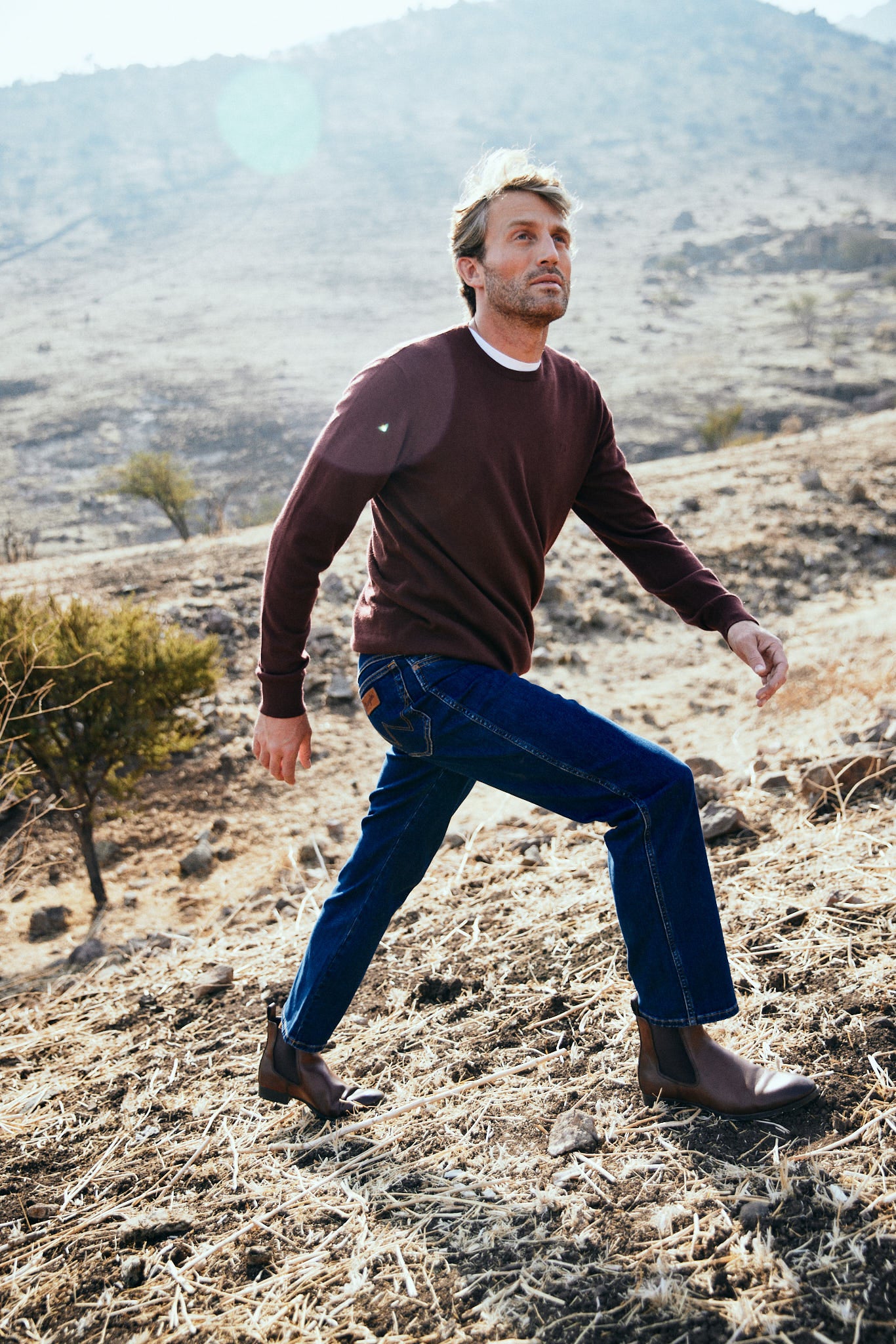 Jeans Tiro Alto Texas Regular Fit Dark Stone