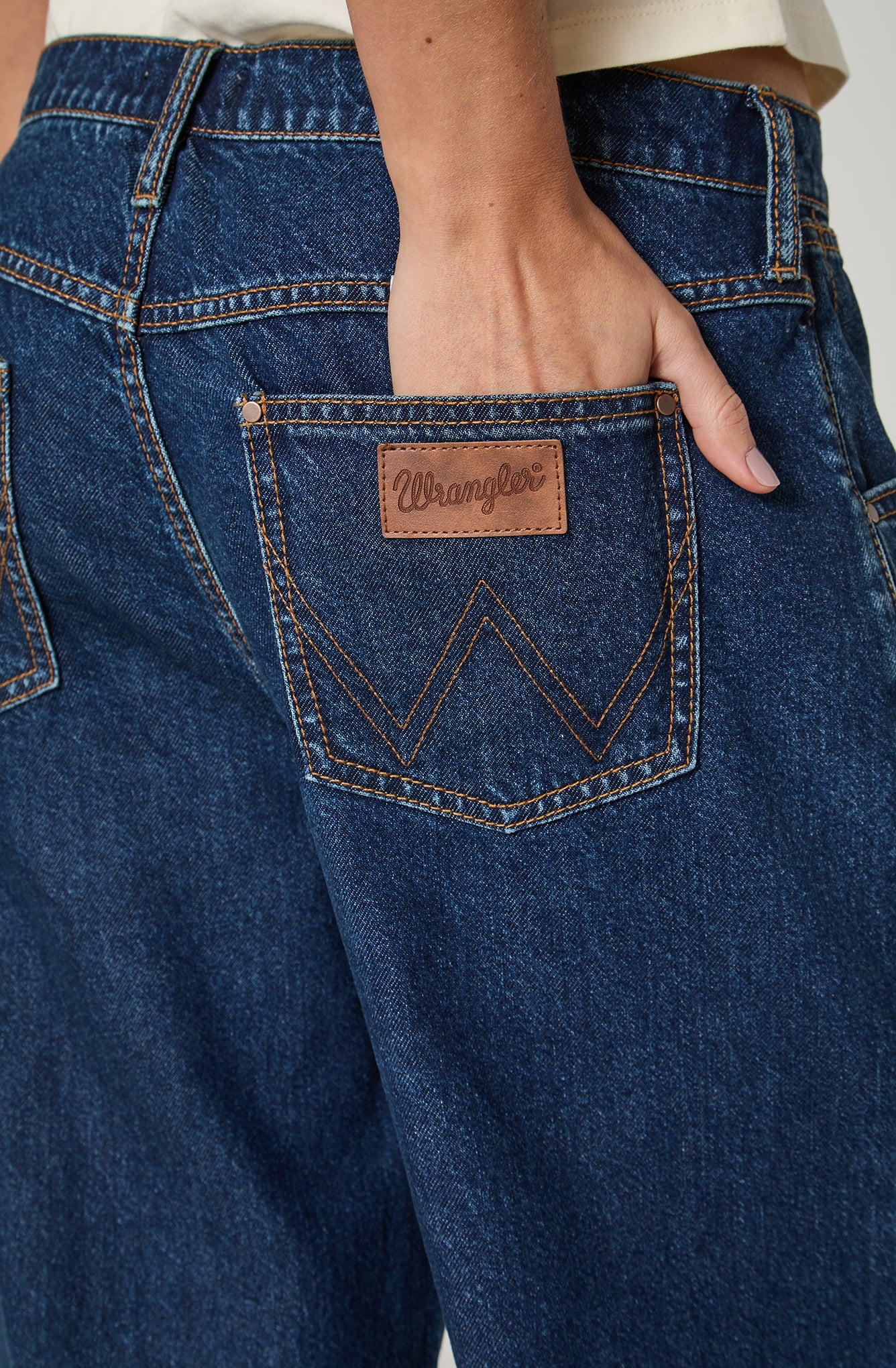 Jeans Mujer Ultra Barrel Barrel 100% Cotton Azul Medio