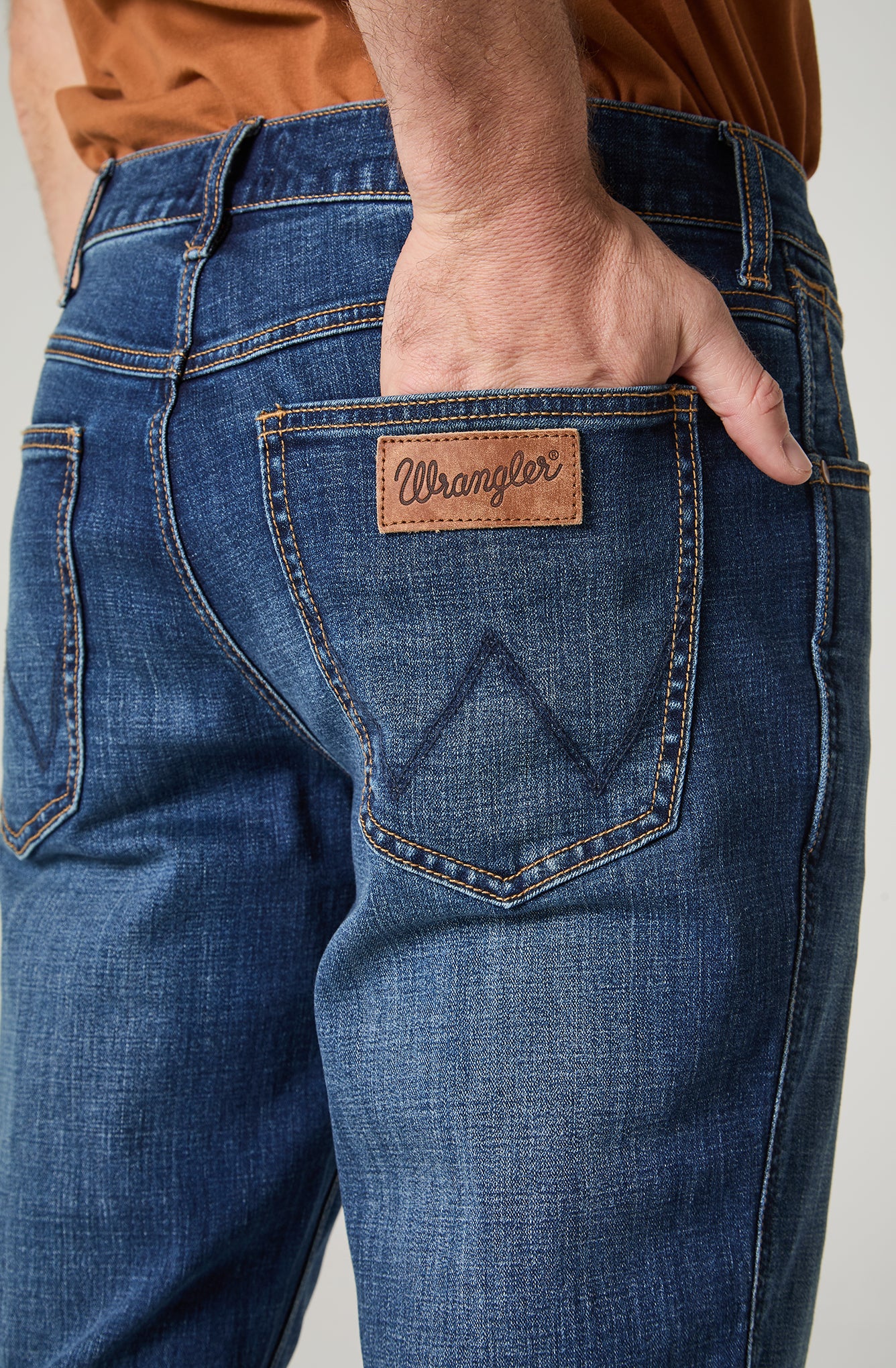 Jeans Hombre Greensboro Regular Straight Azul Medio