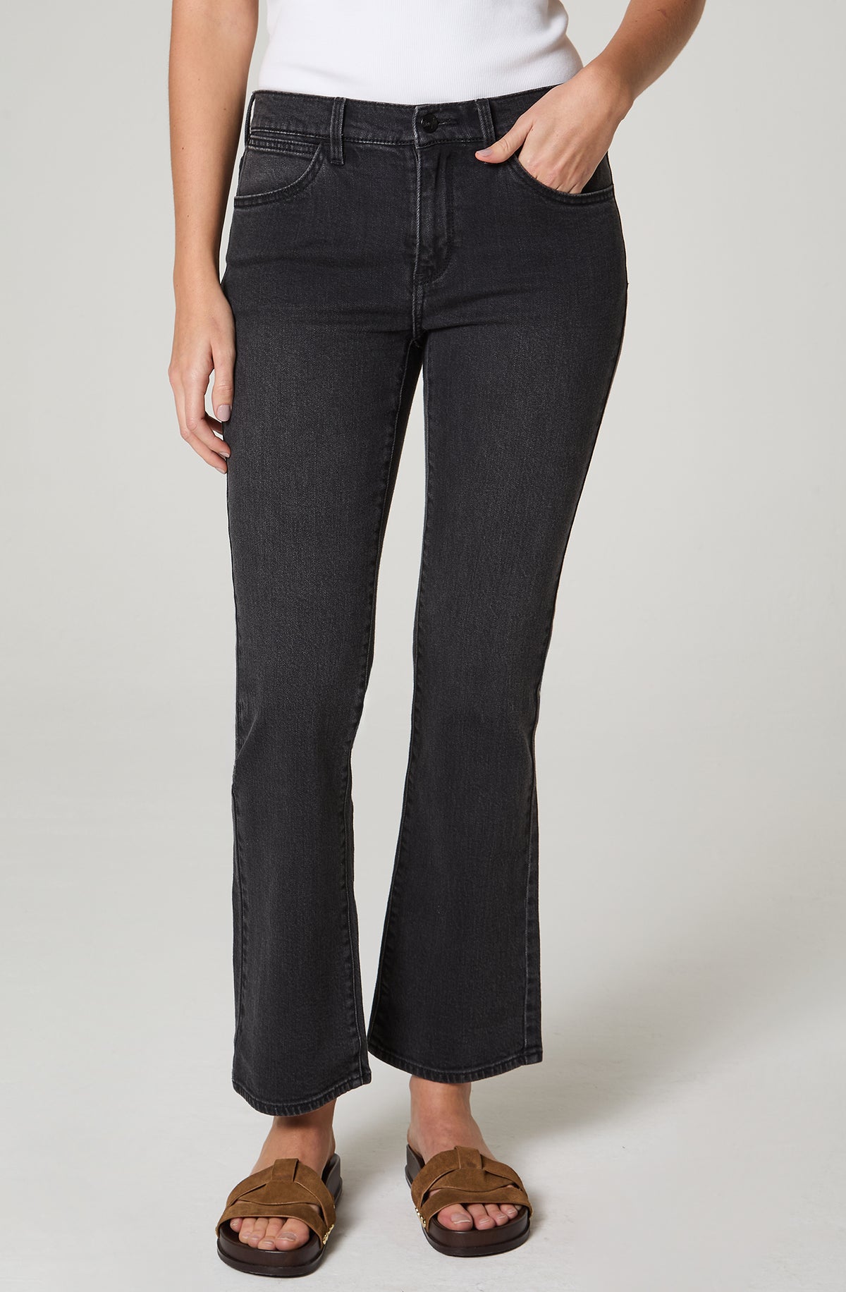 Jeans Mujer Boot Cut Negro