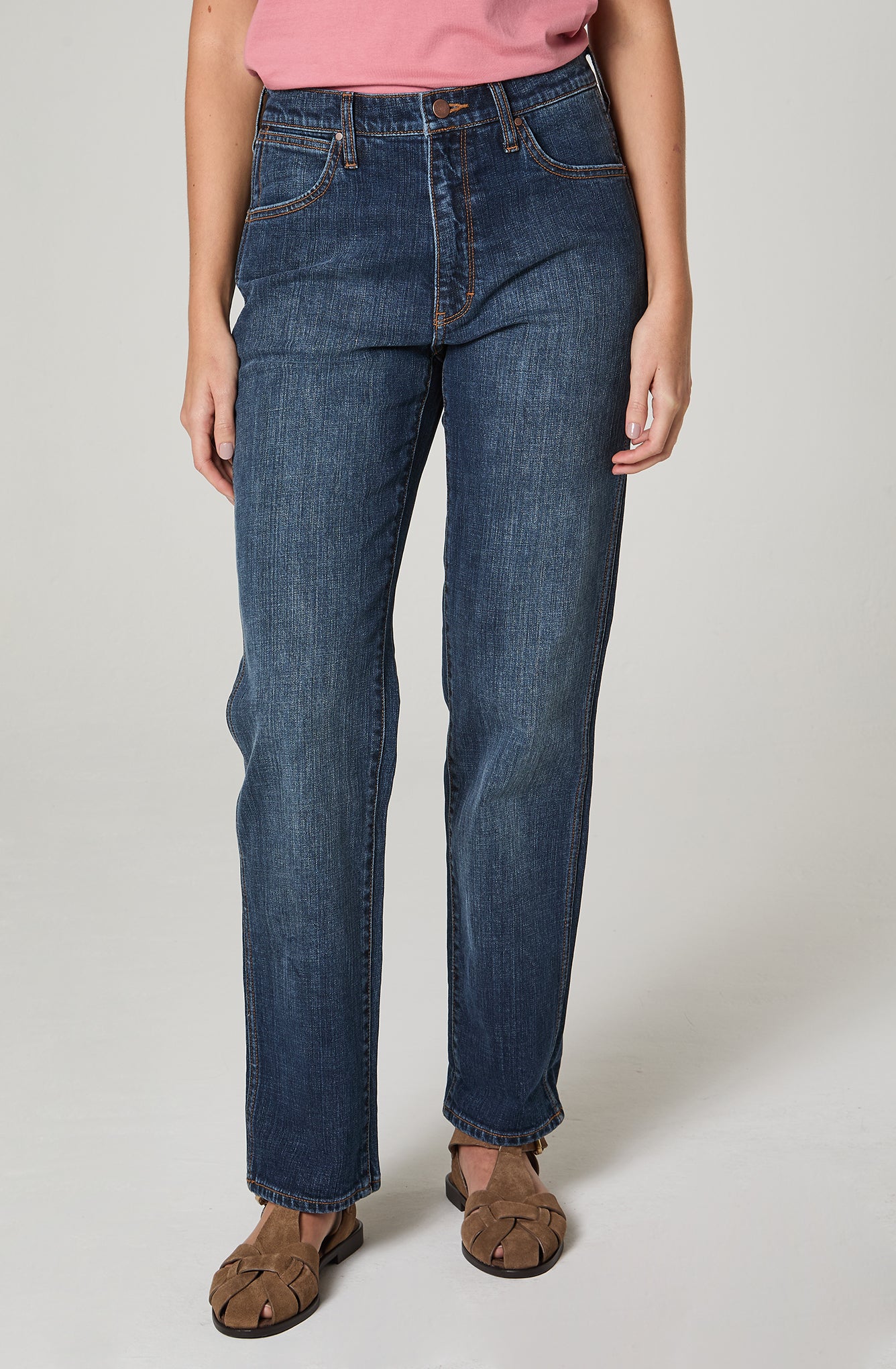 Jeans Mujer Sunset Regular Straight Azul