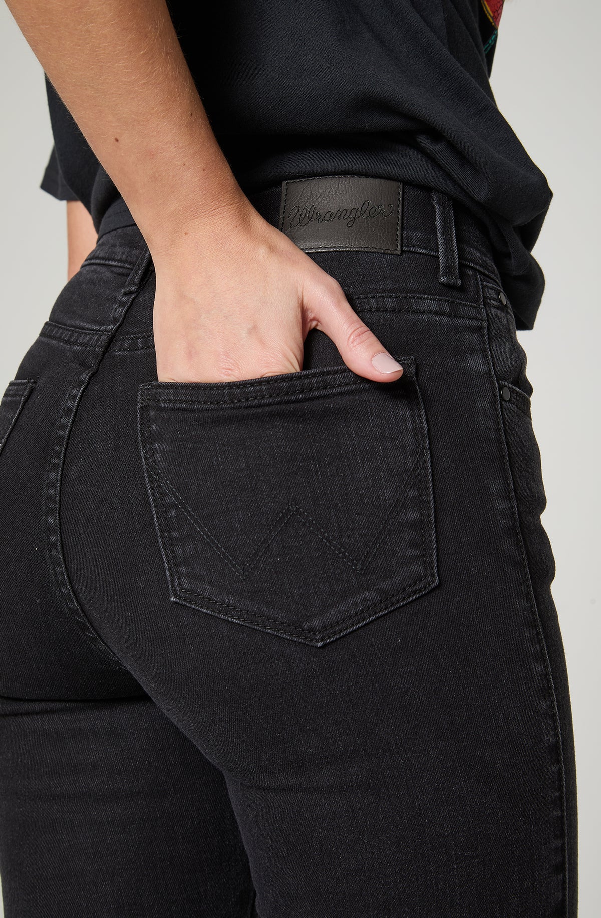 Jeans Mujer Tiro Alto Skinny Black Wash