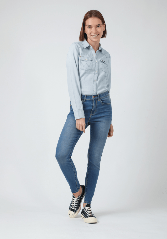 Jeans Mujer Tiro Alto Skinny High Fit Epic Soft Light Breeze