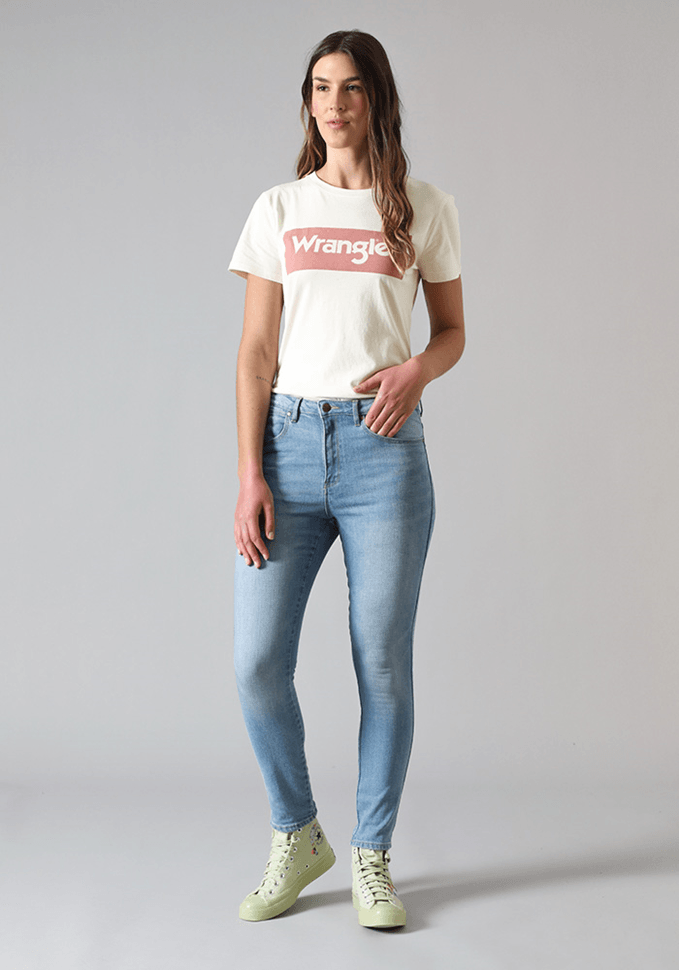 Jeans Mujer Tiro Alto Skinny High Fit Soft Cloud