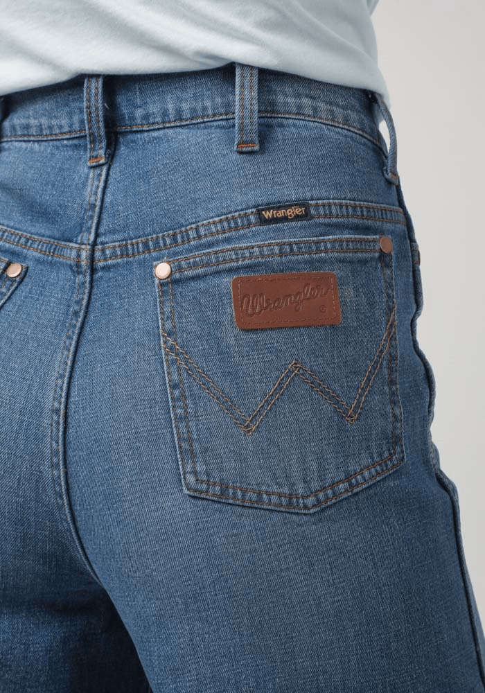 Jeans Mujer Tiro Alto Worldwide Flare Fit Ranch Blue