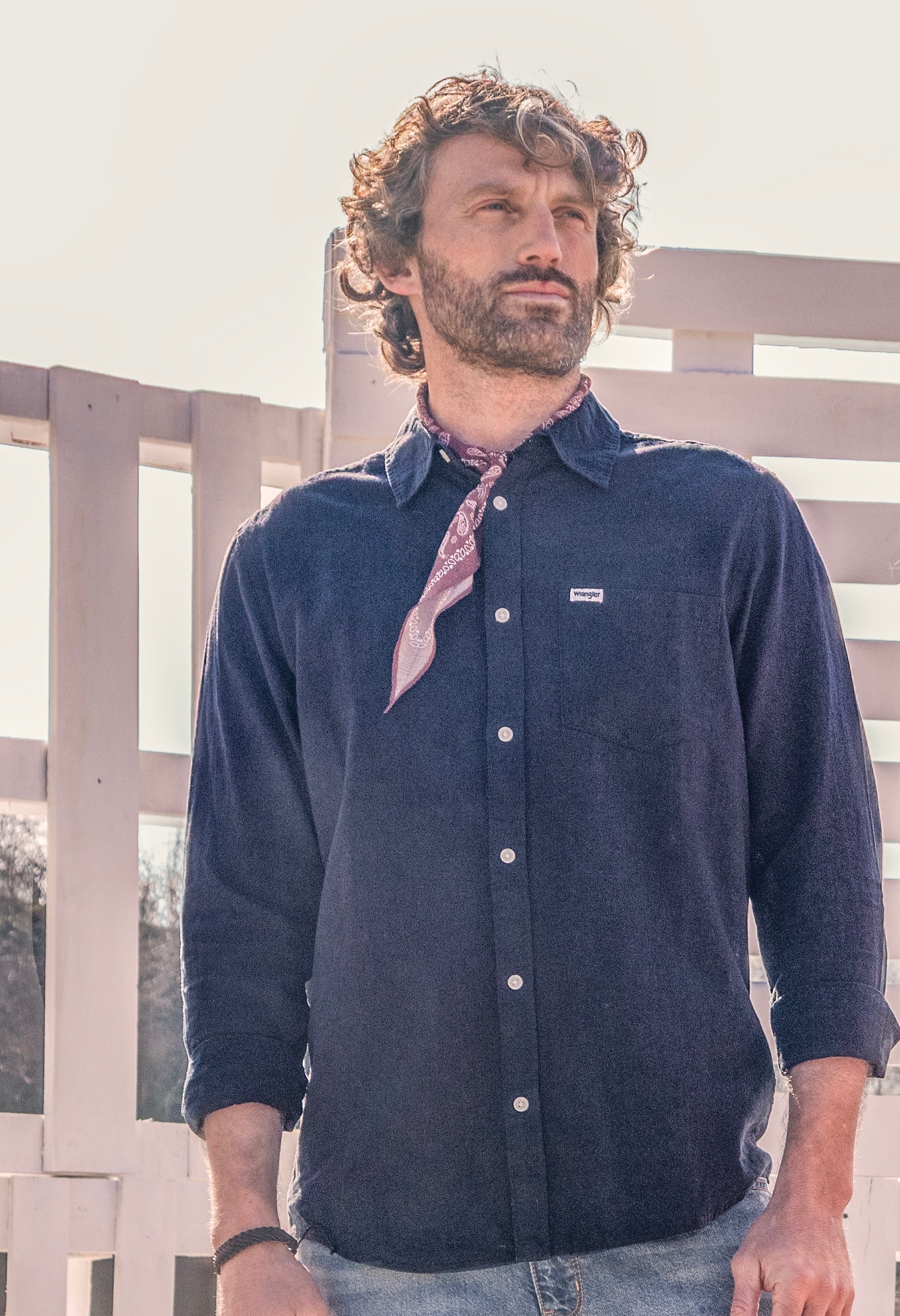 Camisa M/L Hombre Dark Navy