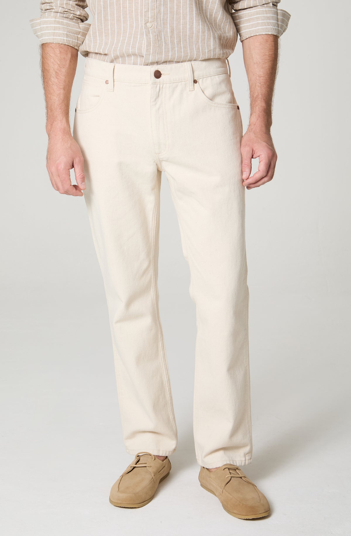Jeans Hombre Greensboro Regular Straight Crudo