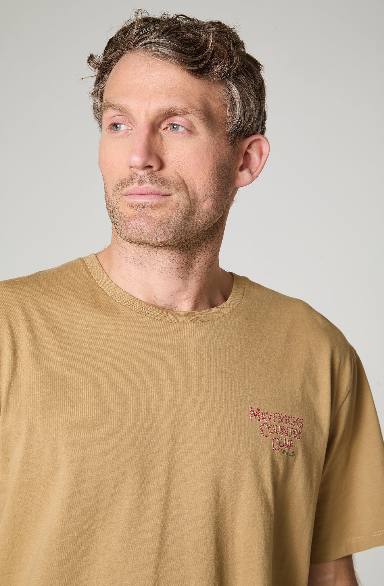 Polera Hombre Print Regular Fit Beige
