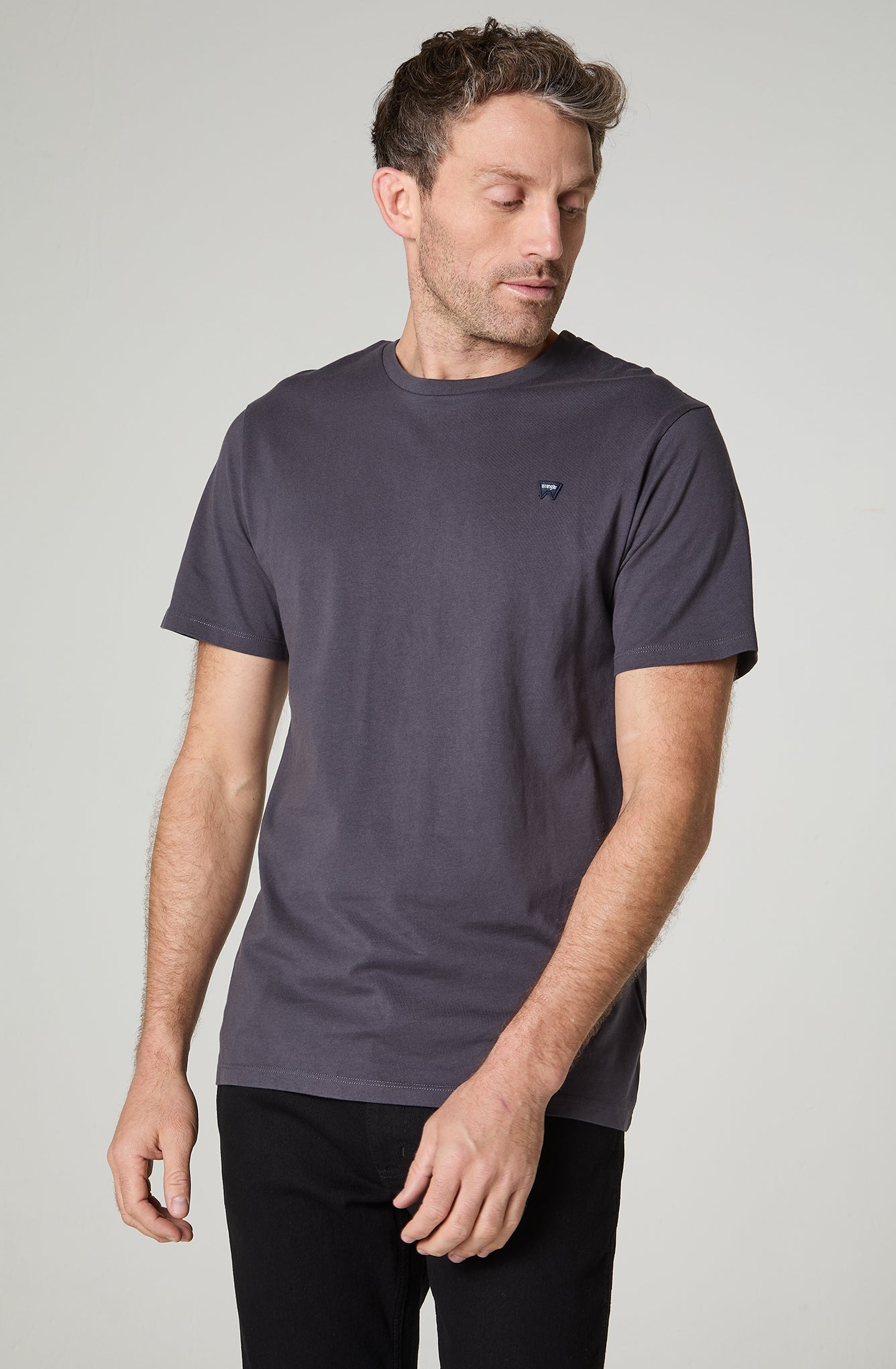 Polera Hombre Patch Regular Fit Azul Claro