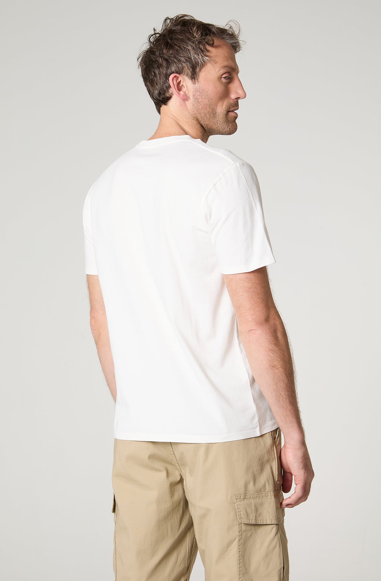 Polera Hombre Patch Regular Fit Blanco