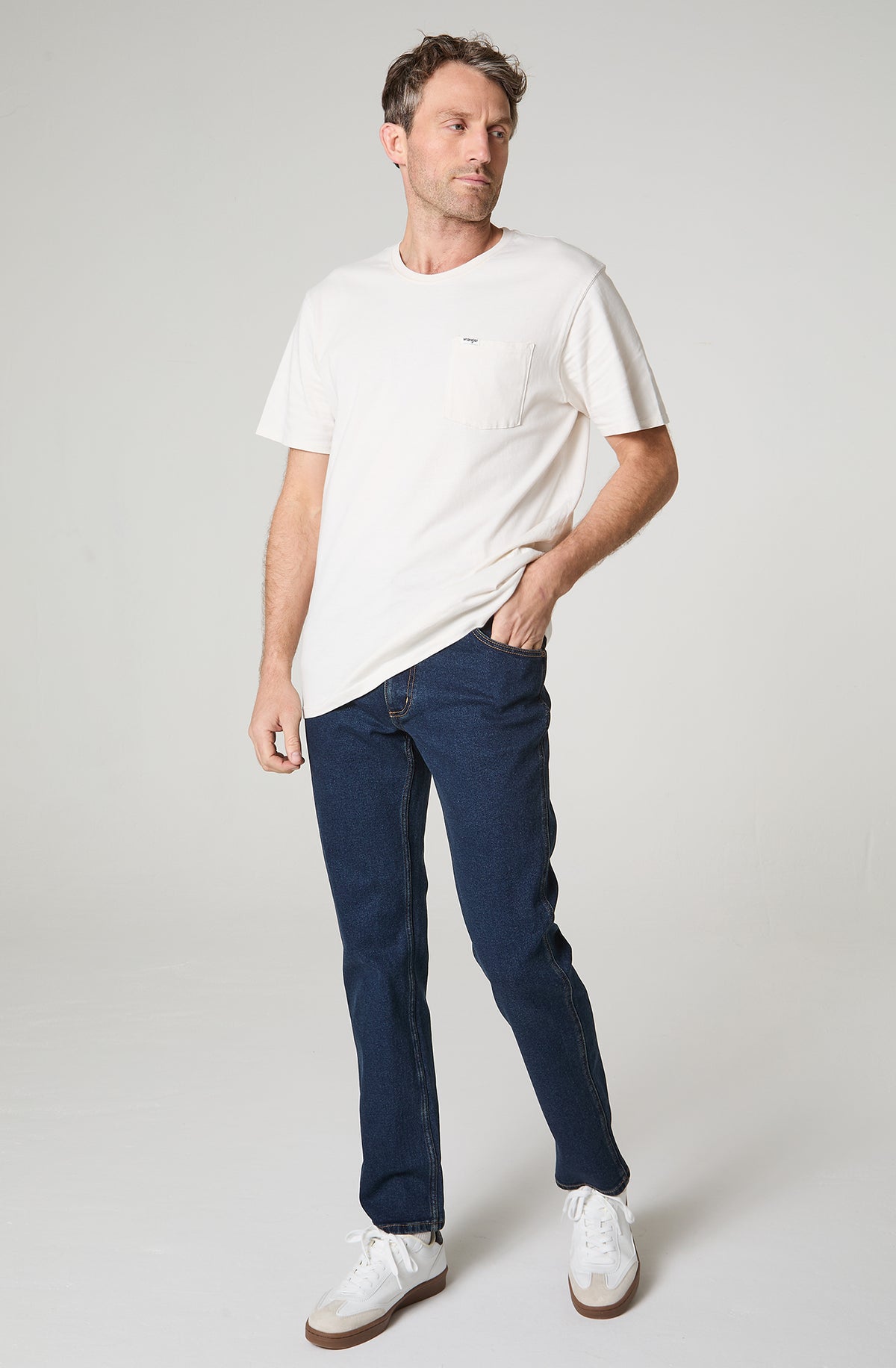 Jeans Hombre Regular Straight Azul Oscuro