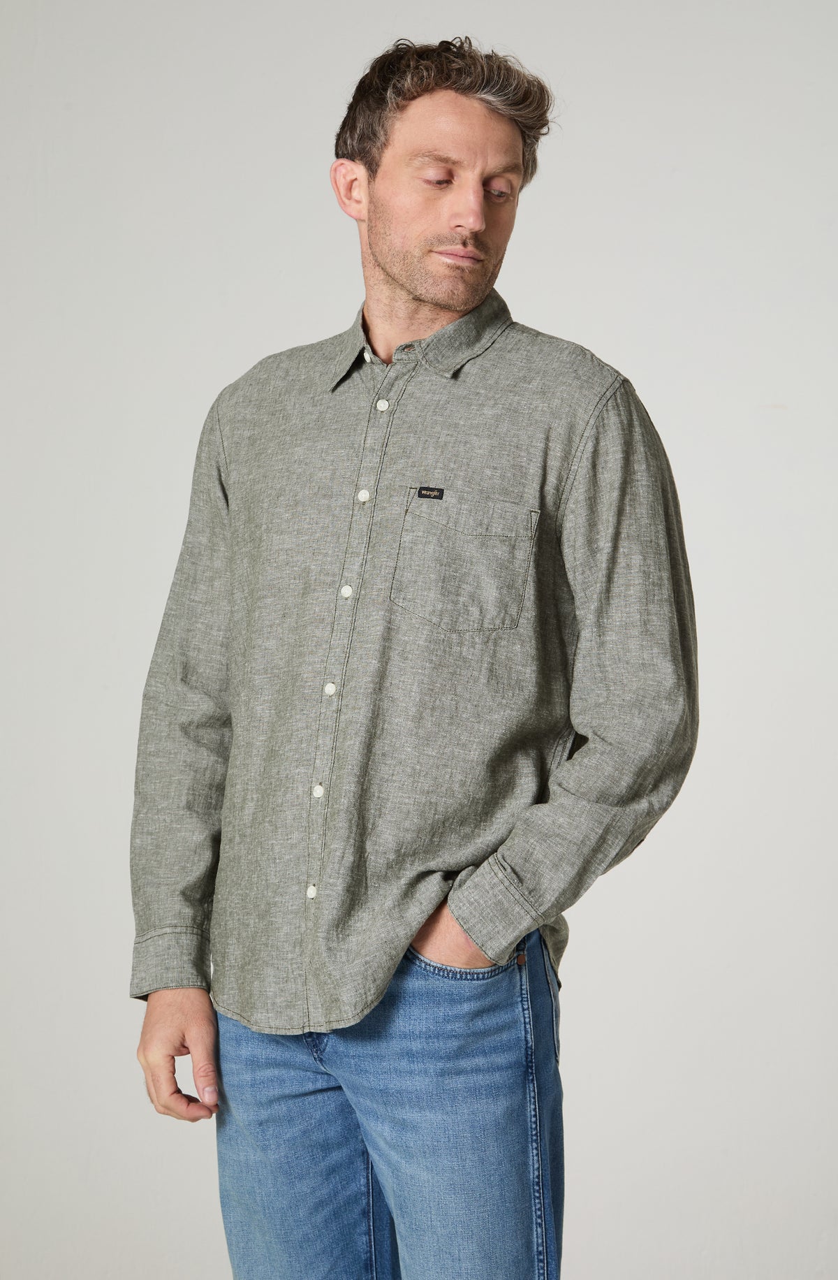 Jeans Hombre Loose Straight Regular Fit Azul