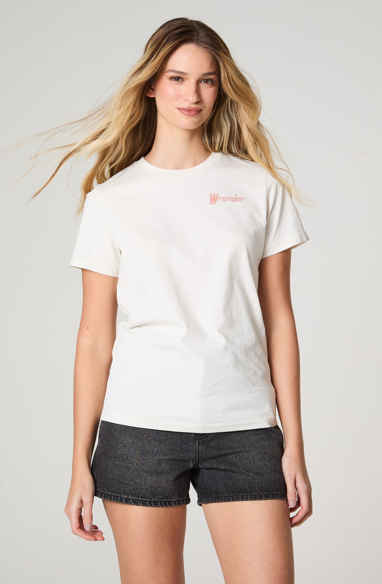 Polera Mujer Patch Regular Fit Blanco